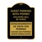 Signmission Guest Parking with Permit Violators Will Be Towed Estacionamento De Visita Con Permis, BG-1824-23927 A-DES-BG-1824-23927 - alternate 1